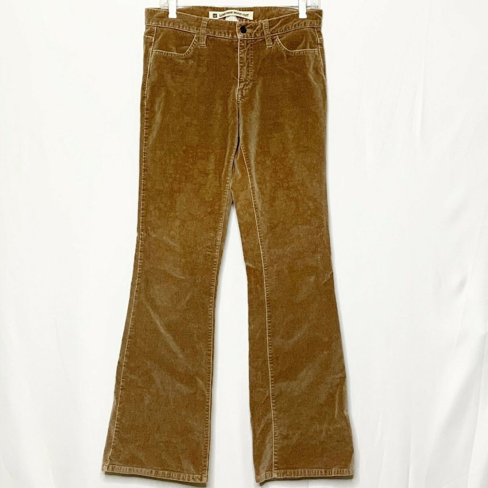 Gap Women Pants 4R Beige Tan Boot Cut Corduroy M